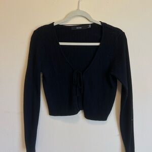 Vero Moda Black Ribbed Cardigan